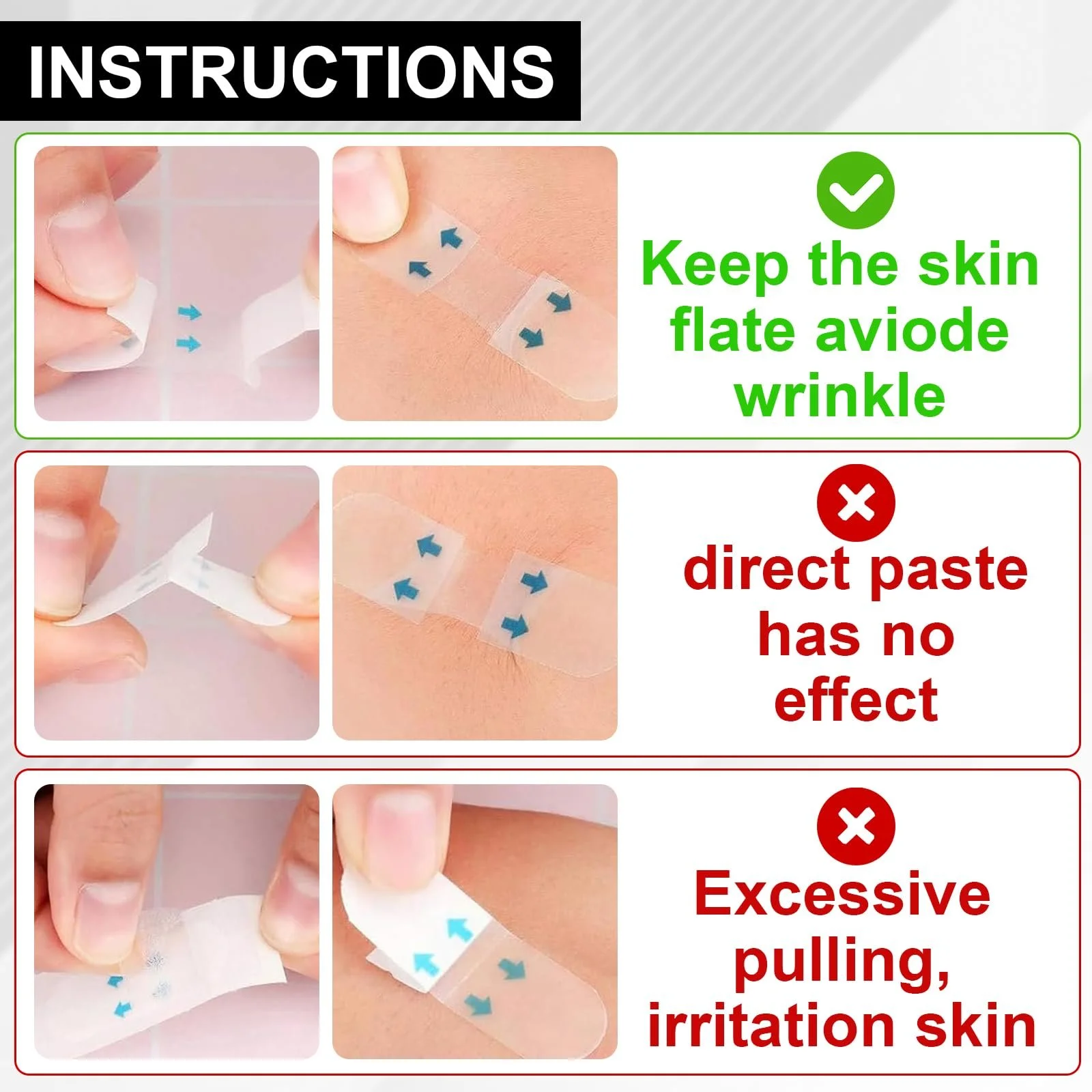 Набір стрічок для підтяжки обличчя 120 шт., стрічка для підтяжки обличчя, фото №6