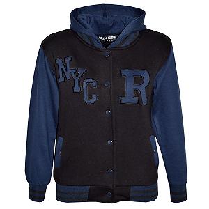 Куртка A2Z 4 Kids B.B. З капюшоном R Fashion NYC Унісекс для хлопчиків і дівчаток, стиль Varsity, бейсбольний стиль - Фото 1
