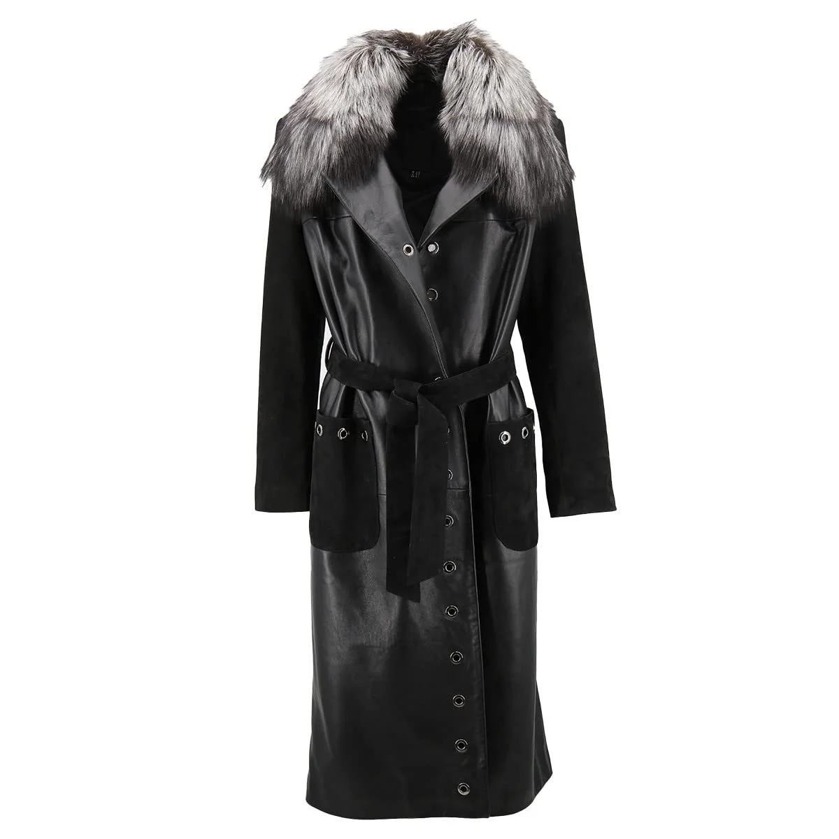 Кожаное пальто Hollert Coco Женское Черный Lamb Nappa Suede Butter-Soft, фото №1 Кожаное пальто Hollert Coco Женское Черный Lamb Nappa Suede Butter-Soft, фото №1