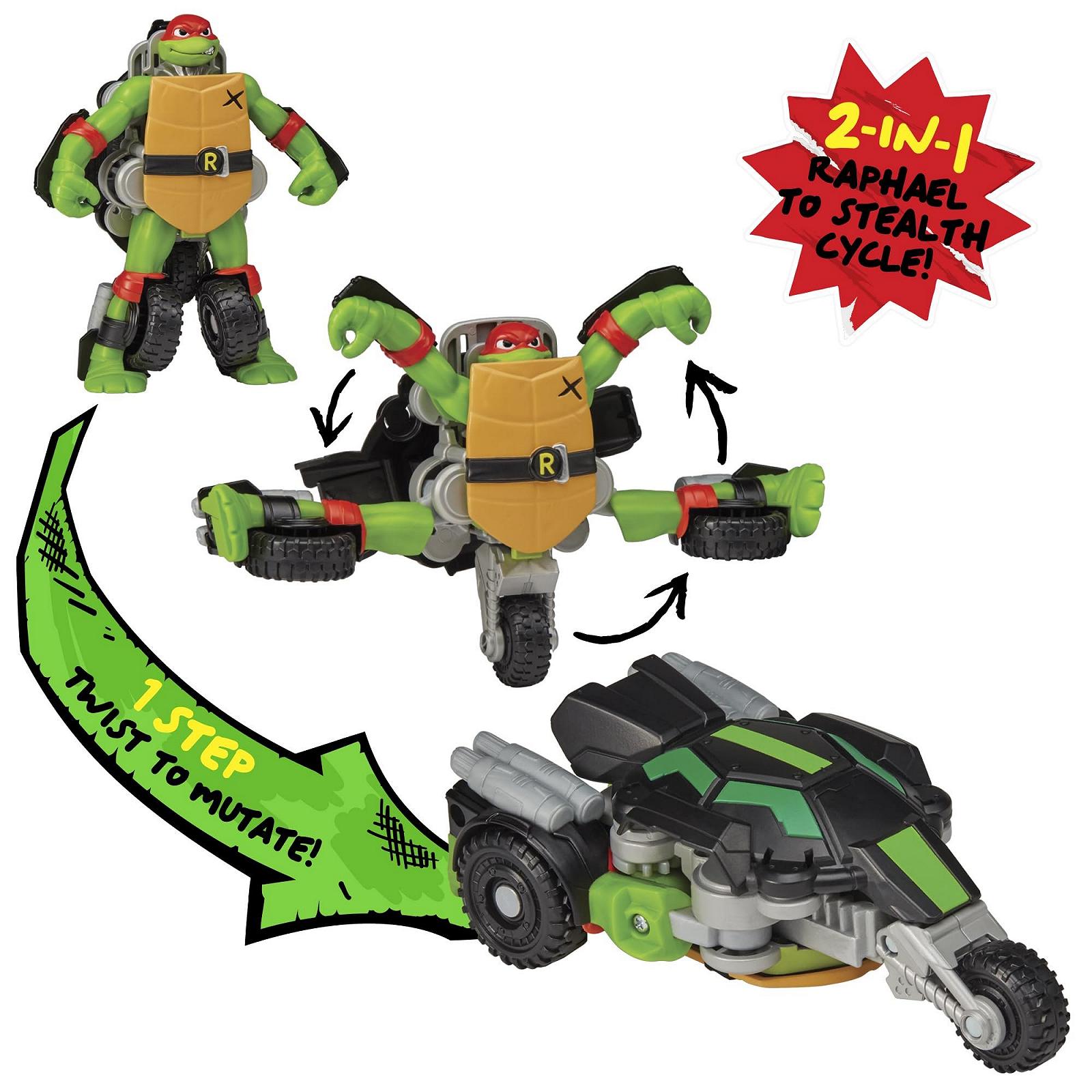 Фігурка-трансформер TEENAGE MUTANT NINJA Turtles Рафаель, багатокольоровий, фото №6