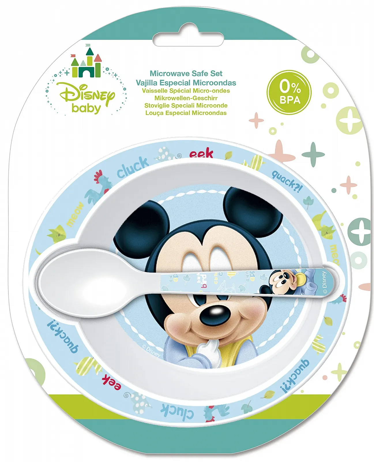 Набір Disney Mickey Mouse Pappa 2 PEZZI, фото №1 Набір Disney Mickey Mouse Pappa 2 PEZZI, фото №1