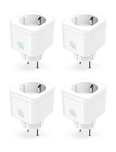 Розетка WLAN Refoss, 4 шт. Smart Alexa Mini Sockets з дистанційним керуванням, Smart Home, WiFi розетка з голосовим керуванням, Smart Plug, працює з Alexa, Google - Фото 1