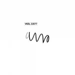 Пружина подвески SKF VKDL 33077 для RENAULT, передняя ось - Фото 1