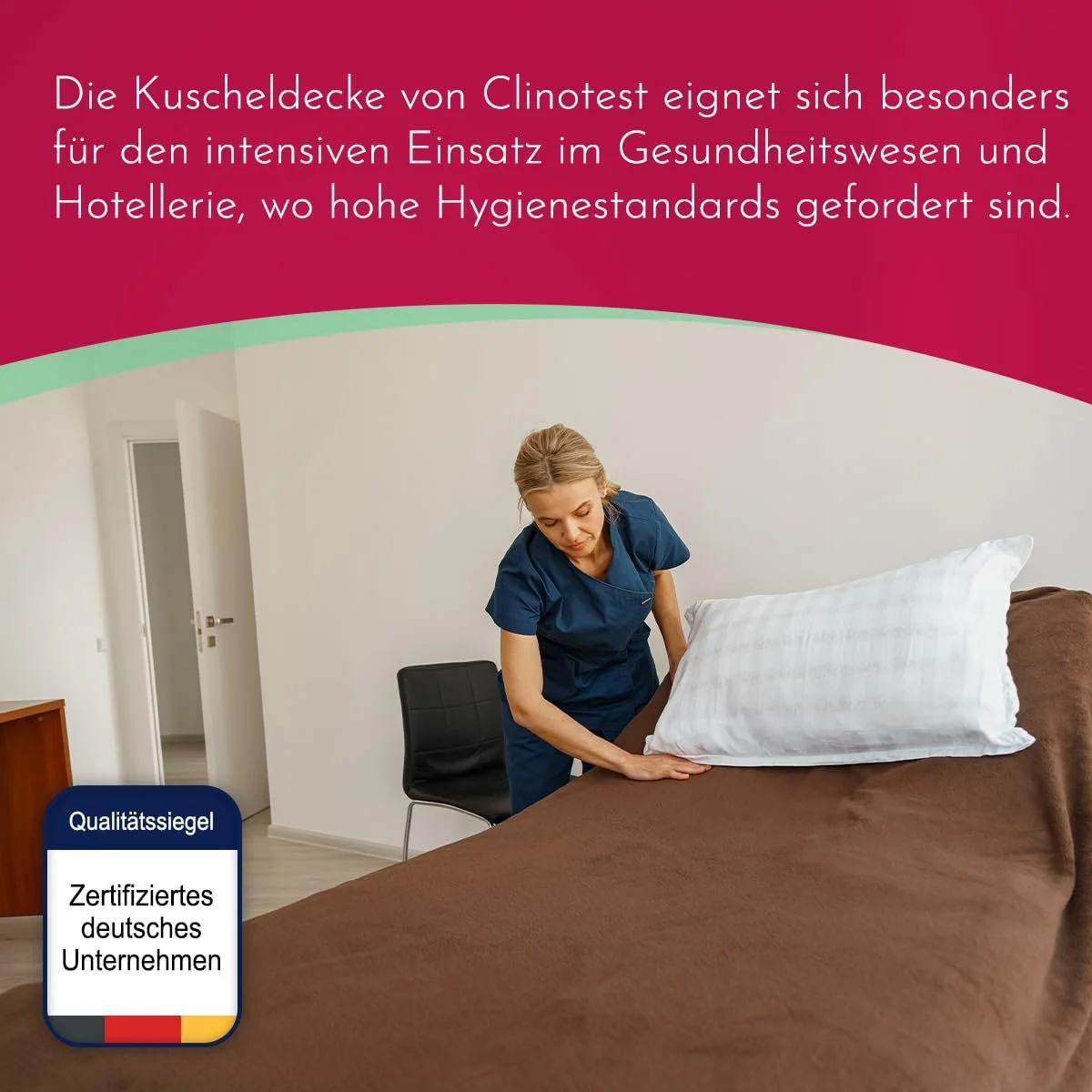 Покривало Clinotest XL М'яка 150 x 220 см - Чорний, фото №6