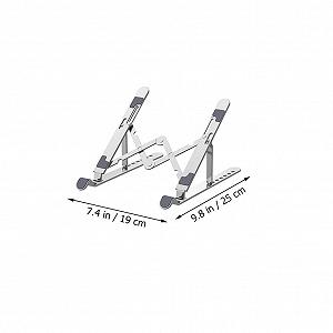 Регулируемая складная подставка для ноутбука из алюминиевого сплава. Эргономичный держатель для ноутбука и компьютера. Стабильная нескользящая подставка для ноутбука для офиса, кровати и дивана. Совместимая synthetic.ua - Фото 1