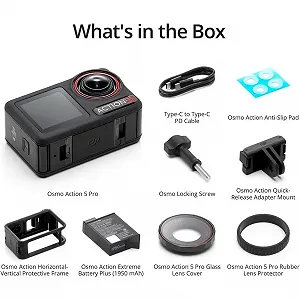 Екшн-камера DJI Osmo Action 5 Pro Essential Combo / 360° / 40Мп / 4К  / 120fps / Wi-Fi / Bluetooth / Вологозахищена / Чорна - Фото 1