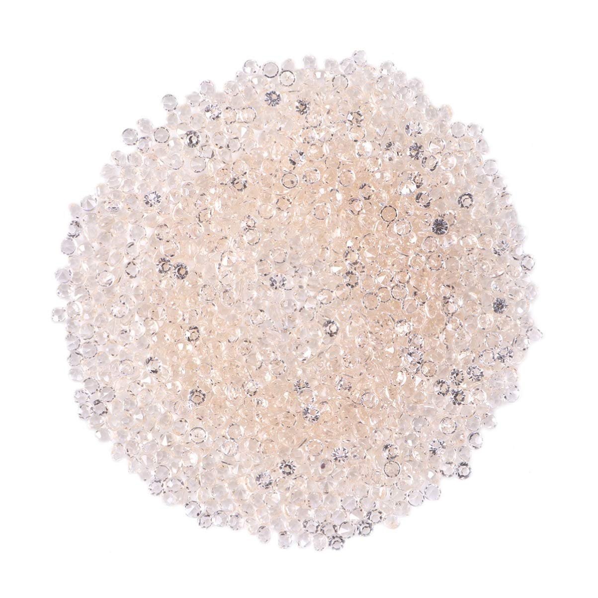 Акриловые кристаллы Прозрачный 3 мм Стразы Кончики кристаллов Наполнитель для ваз Украшение для свадебной вечеринки 1000 шт, фото №1