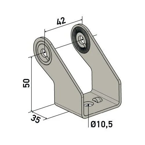 Кронштейн HELLA 9XD 990 298-031 для LIEBHERR, фото №2