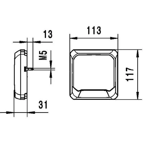 Робоча фара HELLA 1GA 995 193-021 для IRIZAR, фото №4