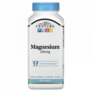 Магній 21st Century Magnesium 250 mg Tablets - Фото 1