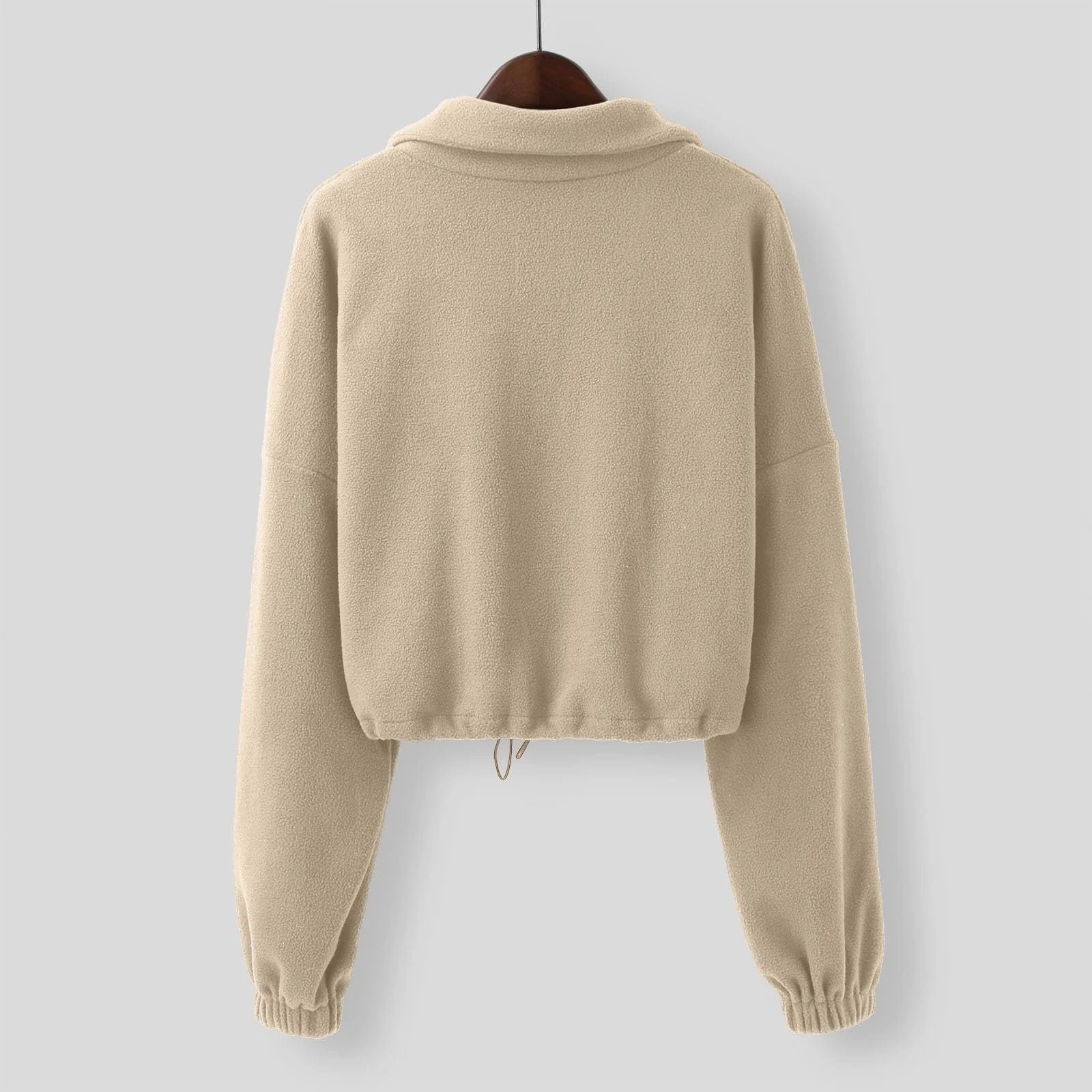 Свитшот Спортивный Женский на Молнии с воротником-стойкой Флисовый Y2K Cartoon, фото №8