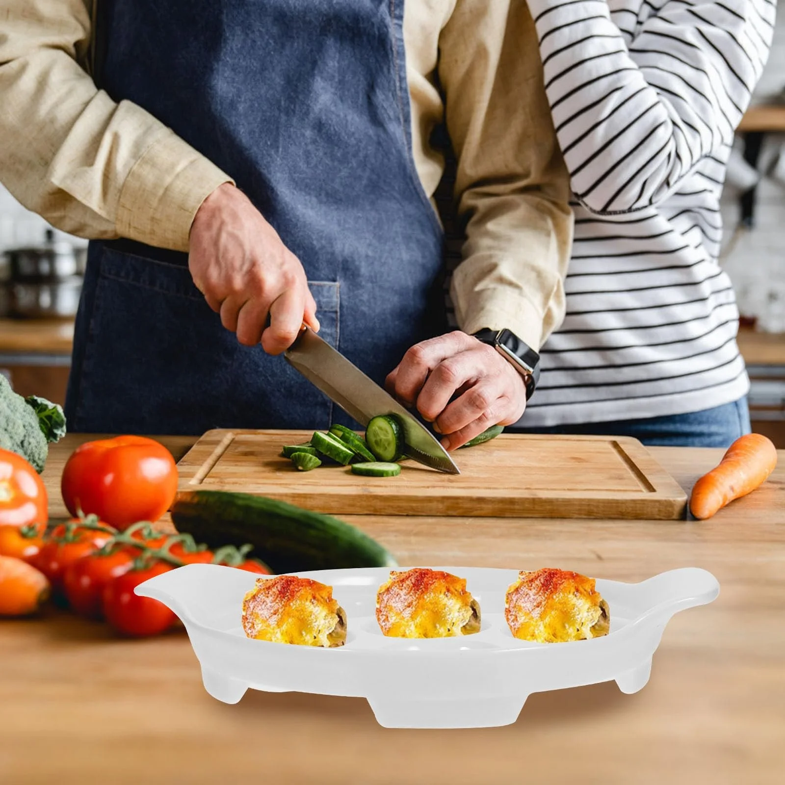 Форма для запікання равликів 4 шт. керамічна з подвійними ручками, фото №8 Форма для запікання равликів 4 шт. керамічна з подвійними ручками, фото №8