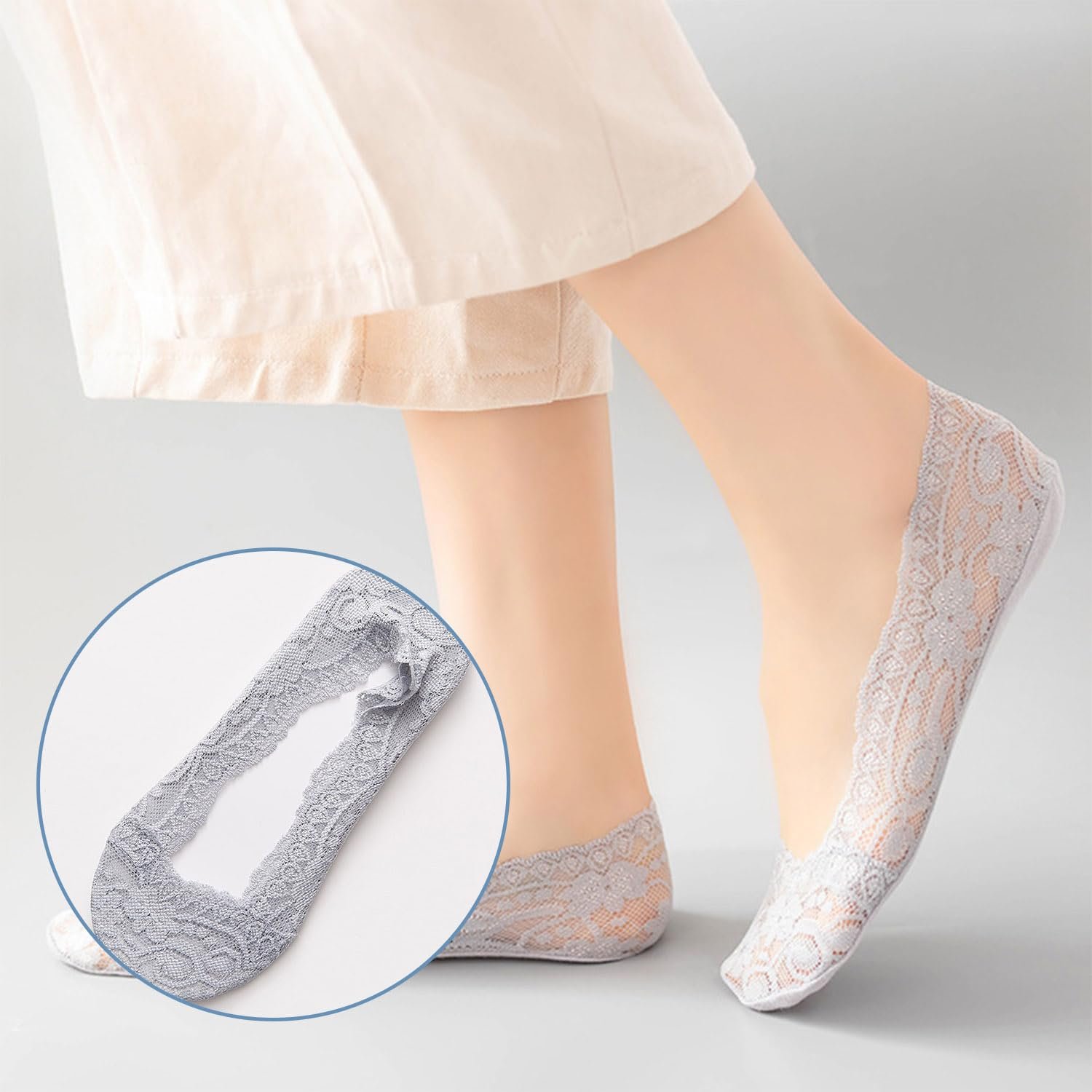 Шкарпетки-слідки Жіночі 6 пар, фото №6