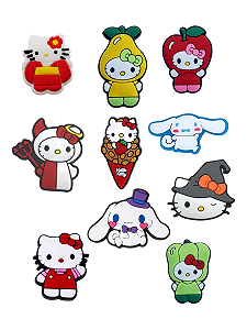 Джибитсы Привет Китти Hello Kitty Cinnamoroll Синаморол Jibbitz 10 шт аксессуары Крокс украшение Dz_102_1 - Фото 1