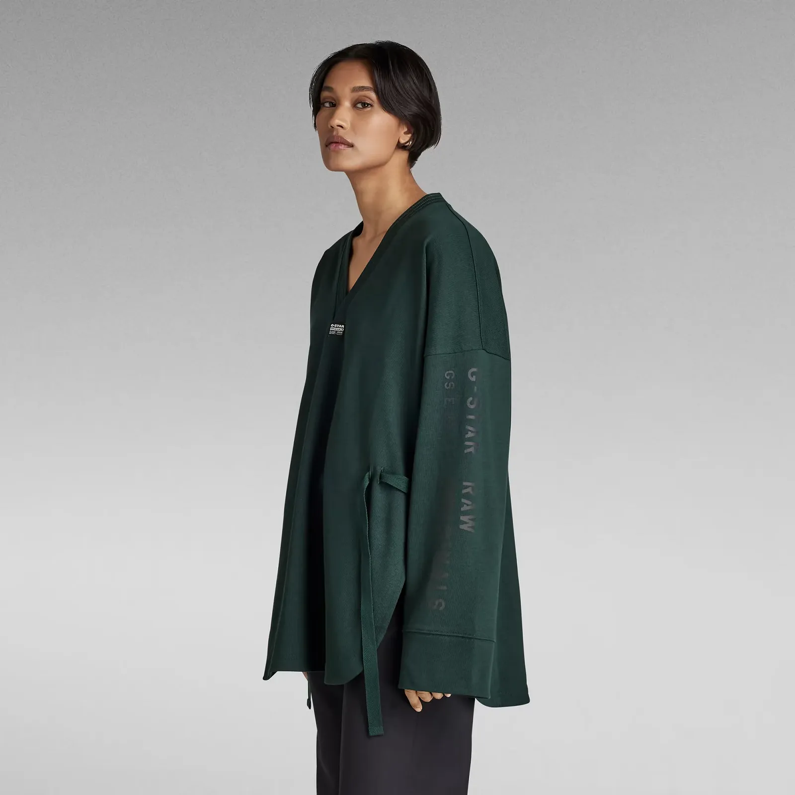 Женский свитер G-Star RAW Sleeve Graphic Oversized Sweat - S, фото №2 Женский свитер G-Star RAW Sleeve Graphic Oversized Sweat - S, фото №2