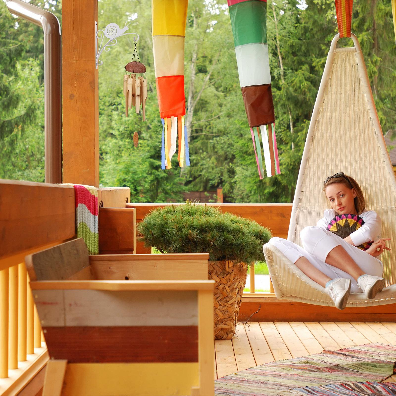 Кронштейн для підвісного кошика Relaxdays Snail 30 x 30,5 x 2 см залізний білий, фото №3