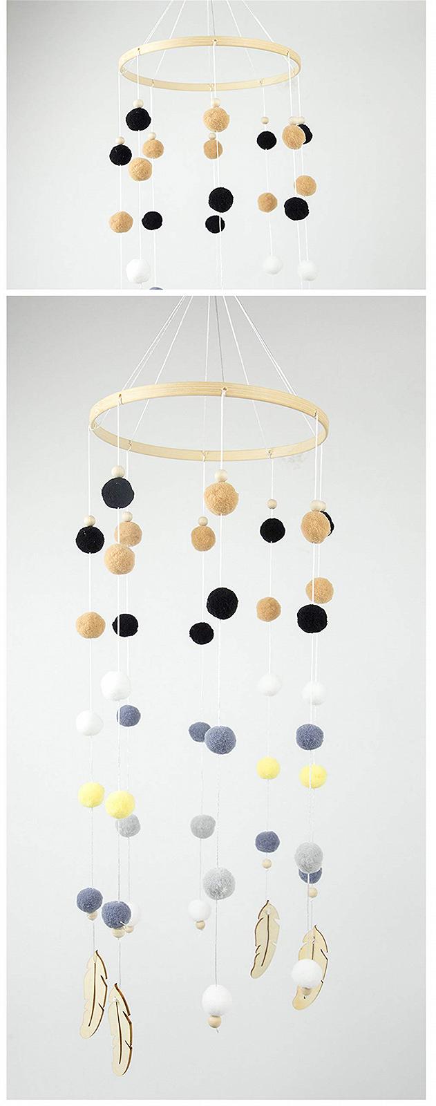 Карусель на ліжечко RAILONCH Crib Mobile Wind Chime Rattle Toy для дівчаток або хлопчиків (I), фото №4