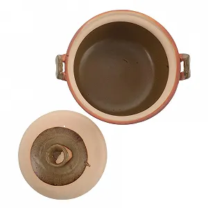 Горшок Terracotta традиционный китайский глиняный с ручкой для медленного приготовления - Фото 1