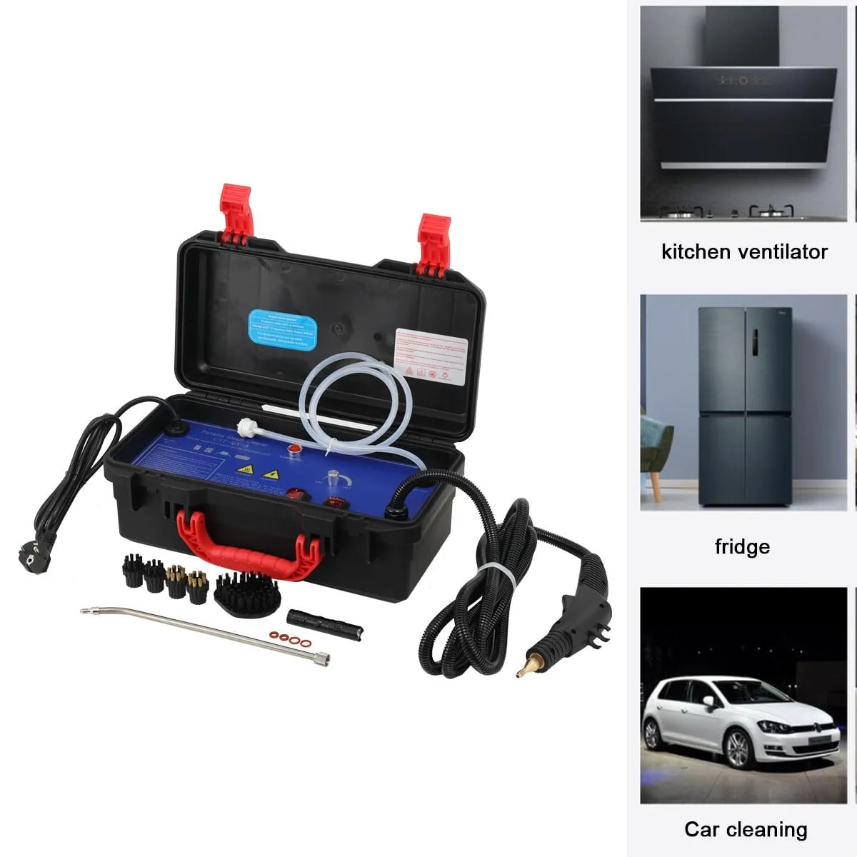 Портативний пароочисник високого тиску 220 В 3000 Вт ручний професійний, фото №6 Портативний пароочисник високого тиску 220 В 3000 Вт ручний професійний, фото №6