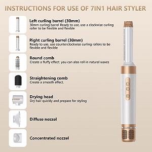 Стайлер для волосся TANSHINE 7-в-1 ціна на synthetic.ua - Фото 1 Стайлер для волосся TANSHINE 7-в-1 synthetic.ua - Фото 1