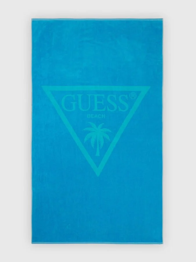 Синій пляжний рушник Guess 178х100 см, фото №2 Синій пляжний рушник Guess 178х100 см, фото №2