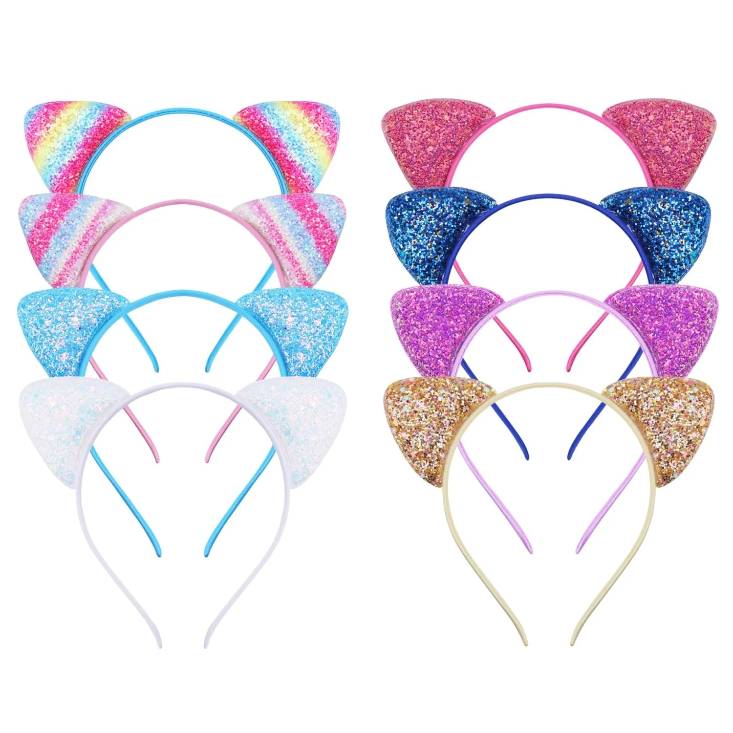 Обруч Вушка котика з блискітками, фото №1 Обруч Вушка котика з блискітками, фото №1