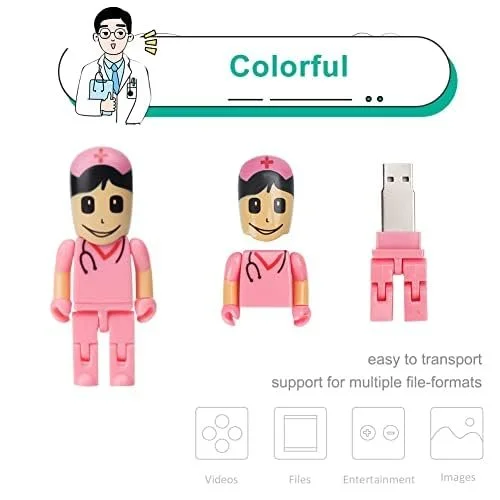 USB Flash Drive Cartoon Nurse Model USB 2.0 32 GB Pink, фото №7 USB Flash Drive Cartoon Nurse Model USB 2.0 32 GB Pink, фото №7