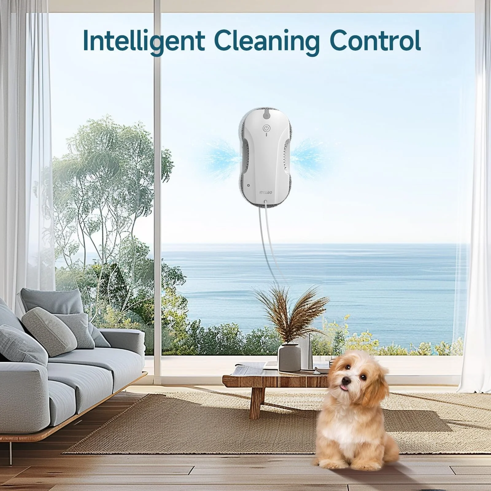 Робот для миття вікон iDEEBO E300 з двосторонньою системою розпилення, герметичним резервуаром для води, простий в оновленні, фото №6 Робот для миття вікон iDEEBO E300 з двосторонньою системою розпилення, герметичним резервуаром для води, простий в оновленні, фото №6