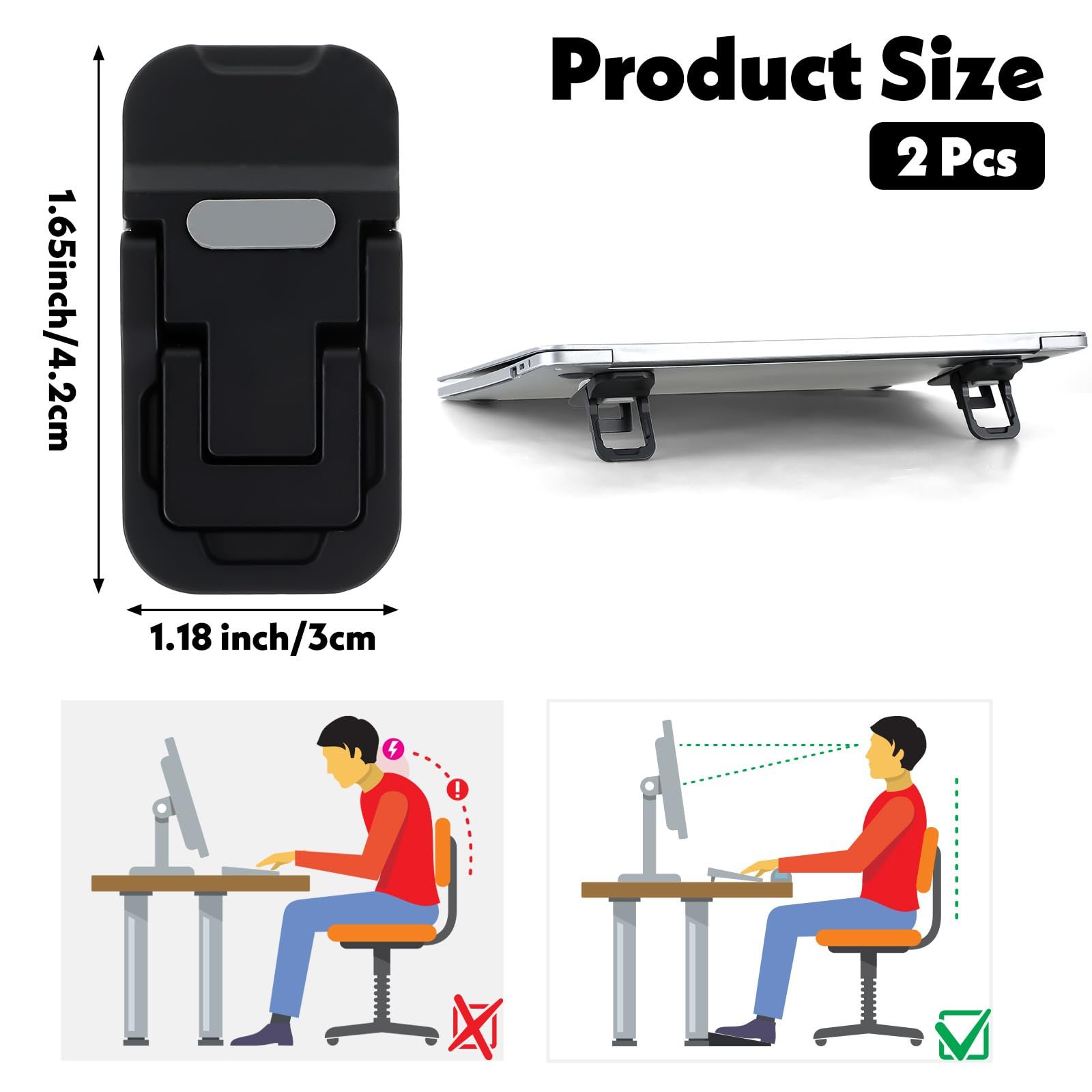 Подставка для ноутбука Мини Портативная Zinc Alloy для стола Складная Подставка для компьютерной клавиатуры с 2 регулируемыми углами Самоклеящаяся Невидимая Подставка для ноутбука для подъема настольной клавиатуры, фото №2 Подставка для ноутбука Мини Портативная Zinc Alloy для стола Складная Подставка для компьютерной клавиатуры с 2 регулируемыми углами Самоклеящаяся Невидимая Подставка для ноутбука для подъема настольной клавиатуры, фото №2