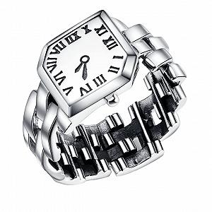 Годинник-кільце Healvian Срібний для жінок - Фото 1