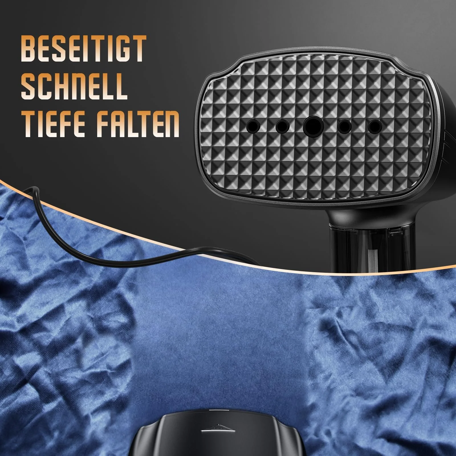 Відпарювач Raelunyi HS5-1-4WP 1300 Вт Чорний, фото №3