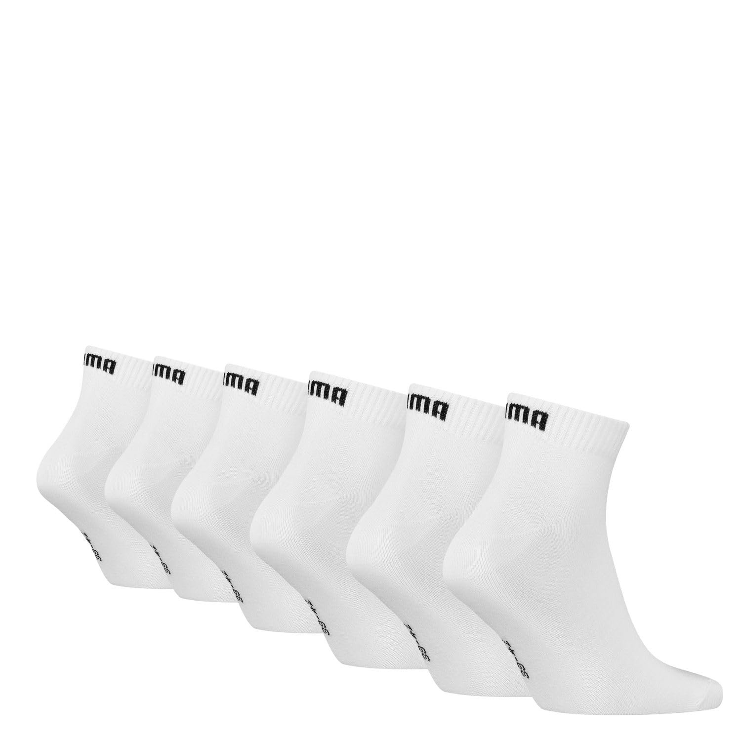 Носки Puma Quarter Plain Ecom, 6 пар, черный, белый, серый, голубой, фото №2