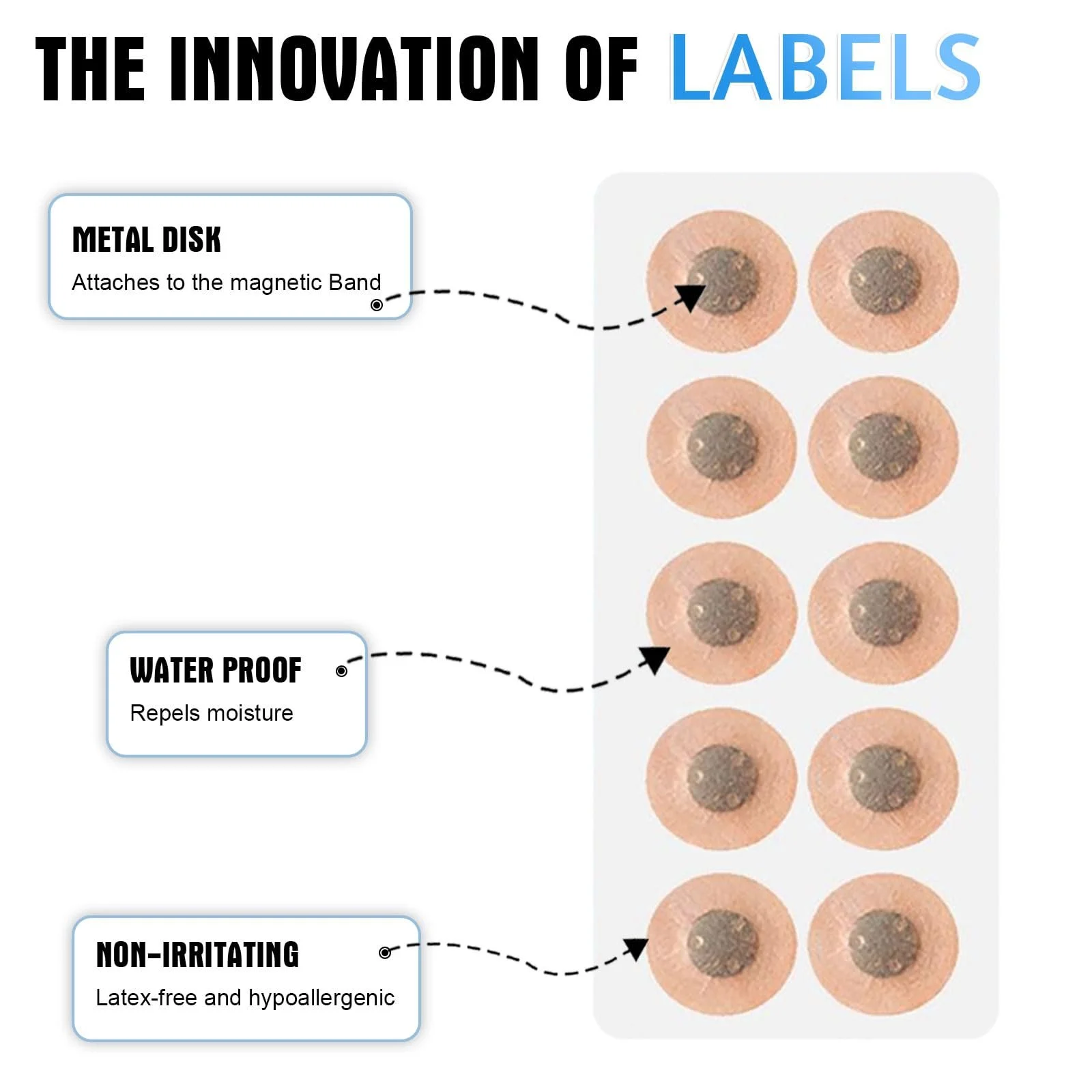 Магнітні носові пластирі, пачка 60 шт, фото №3