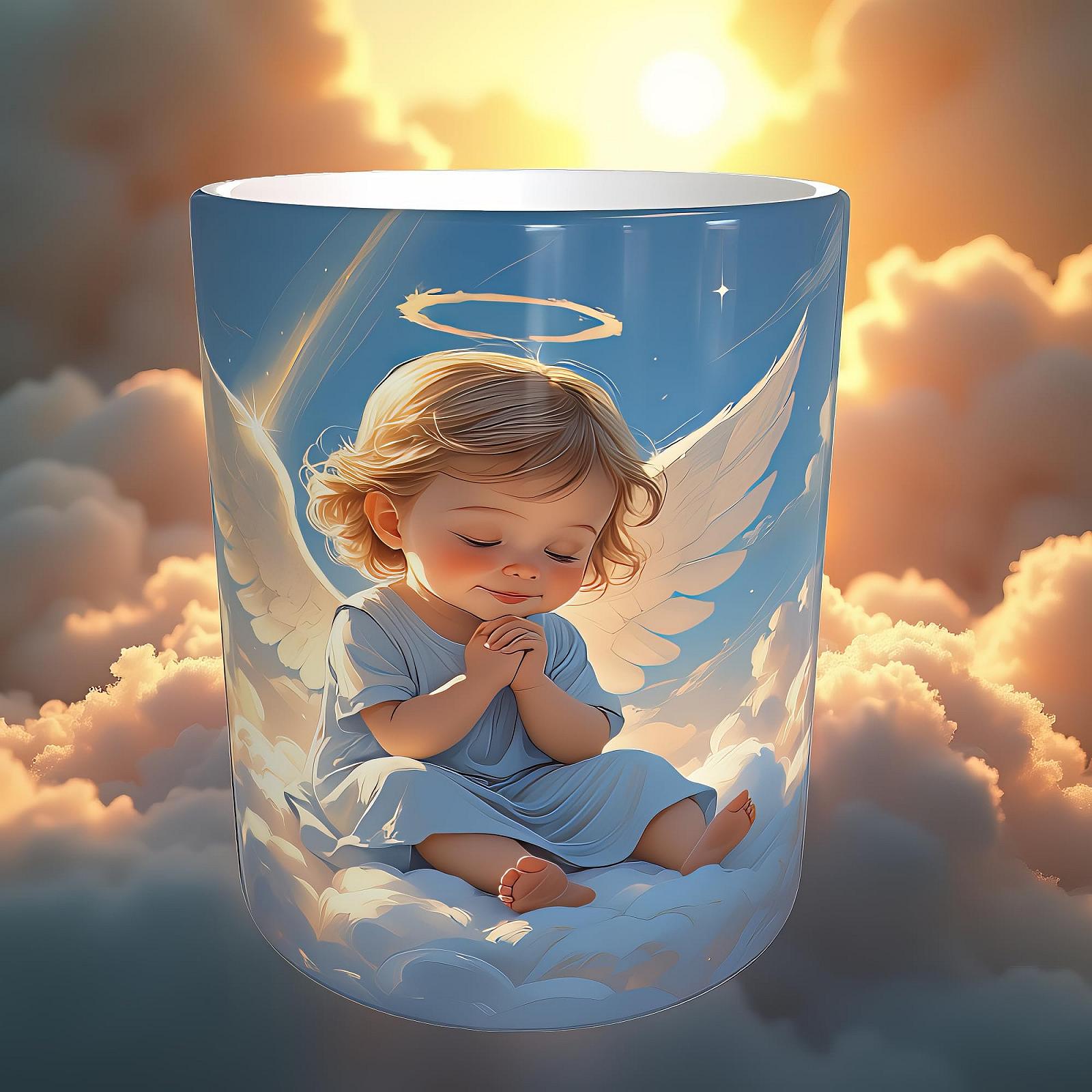 Кружка Guardian Angel 330 мл з мотивом Янголятко, фото №5