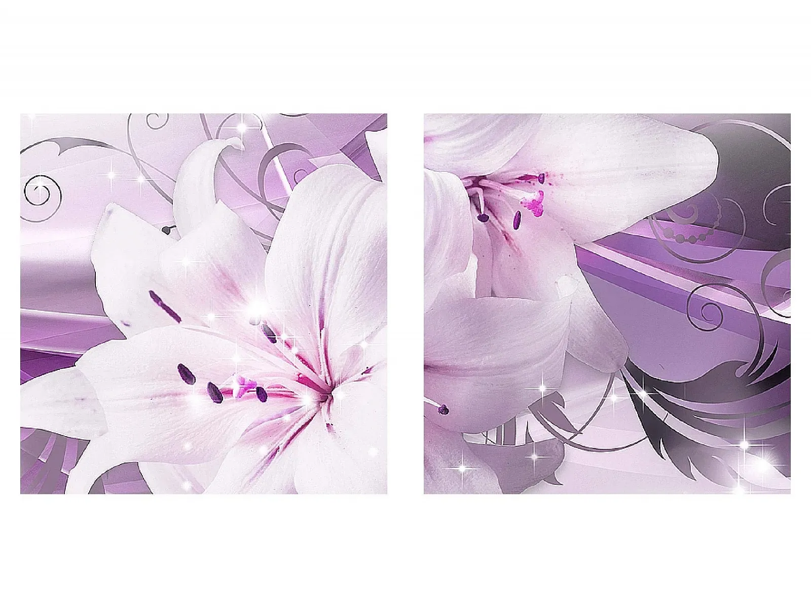 Картина Runa Art Modern Flower Lilies 020142b 4 частини пурпурна, фото №8 Картина Runa Art Modern Flower Lilies 020142b 4 частини пурпурна, фото №8