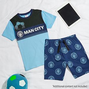 Комплект детской пижамы (футболка и шорты) Manchester City FC synthetic.ua - Фото 1