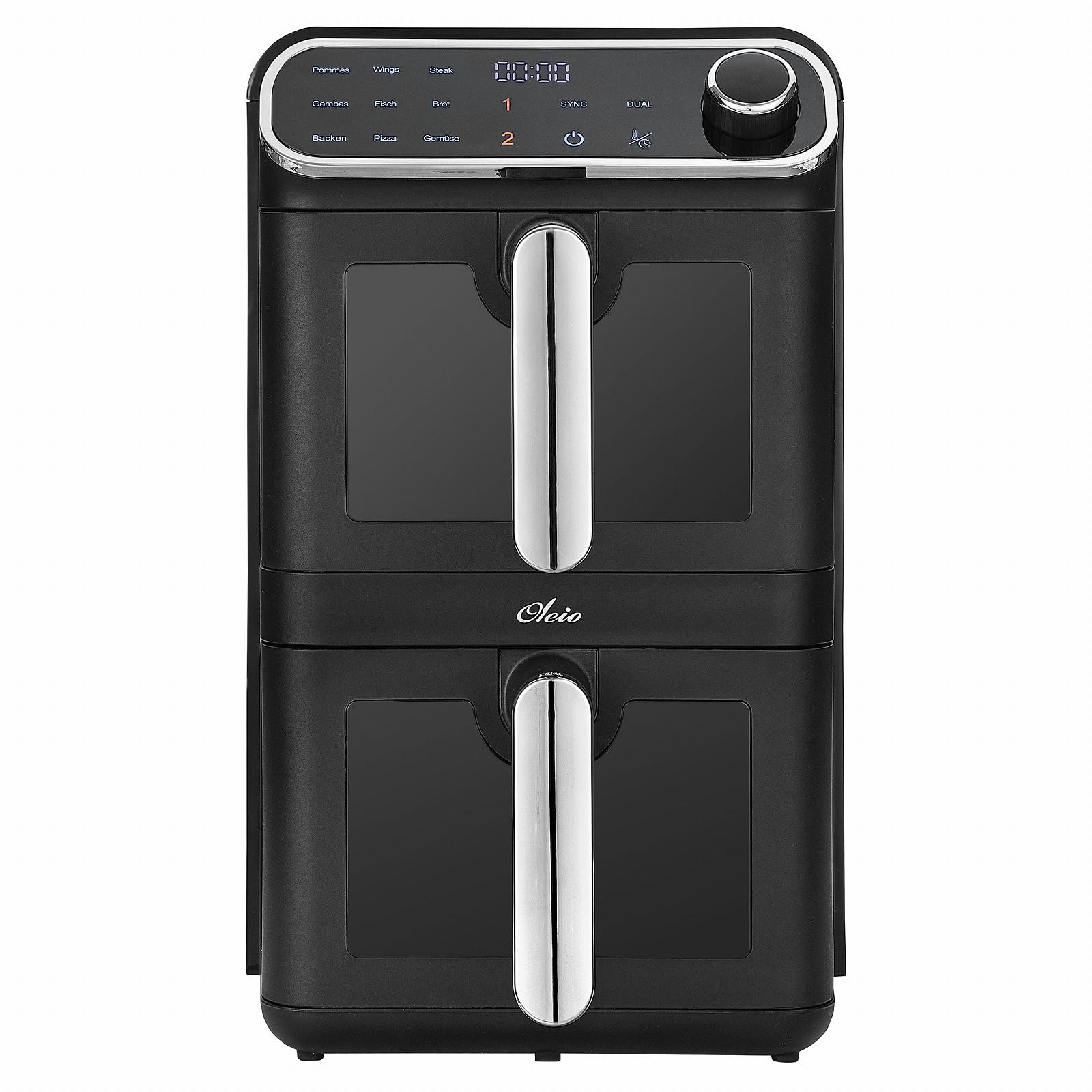 Мультипіч Oleio Maestro Airfryer Double Chamber XXL 11 л 2460 Вт 2 камери Чорний, фото №9 Мультипіч Oleio Maestro Airfryer Double Chamber XXL 11 л 2460 Вт 2 камери Чорний, фото №9