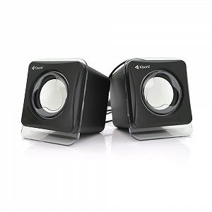 Колонки 2.0 Kisonli V410 для ПК і ноутбука USB 3.5mm, 2x1.5W, 20Hz 20KHz Black BOX Q80 - Фото 1