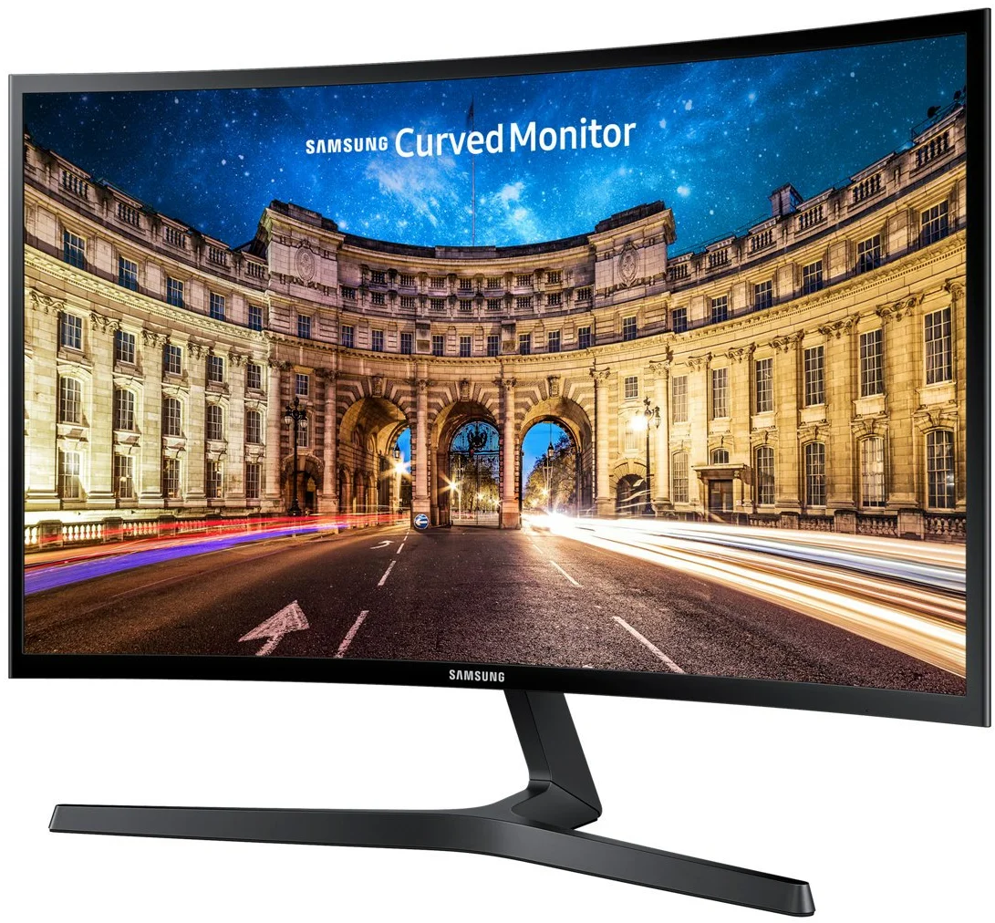 Монітор 27" Samsung C27F396FHU Full HD VA 60 Гц Чорний, фото №3