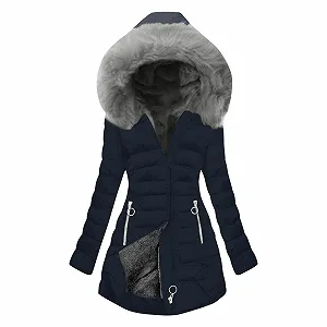 Зимове пальто Жіноча тепла стьобана - Фото 1