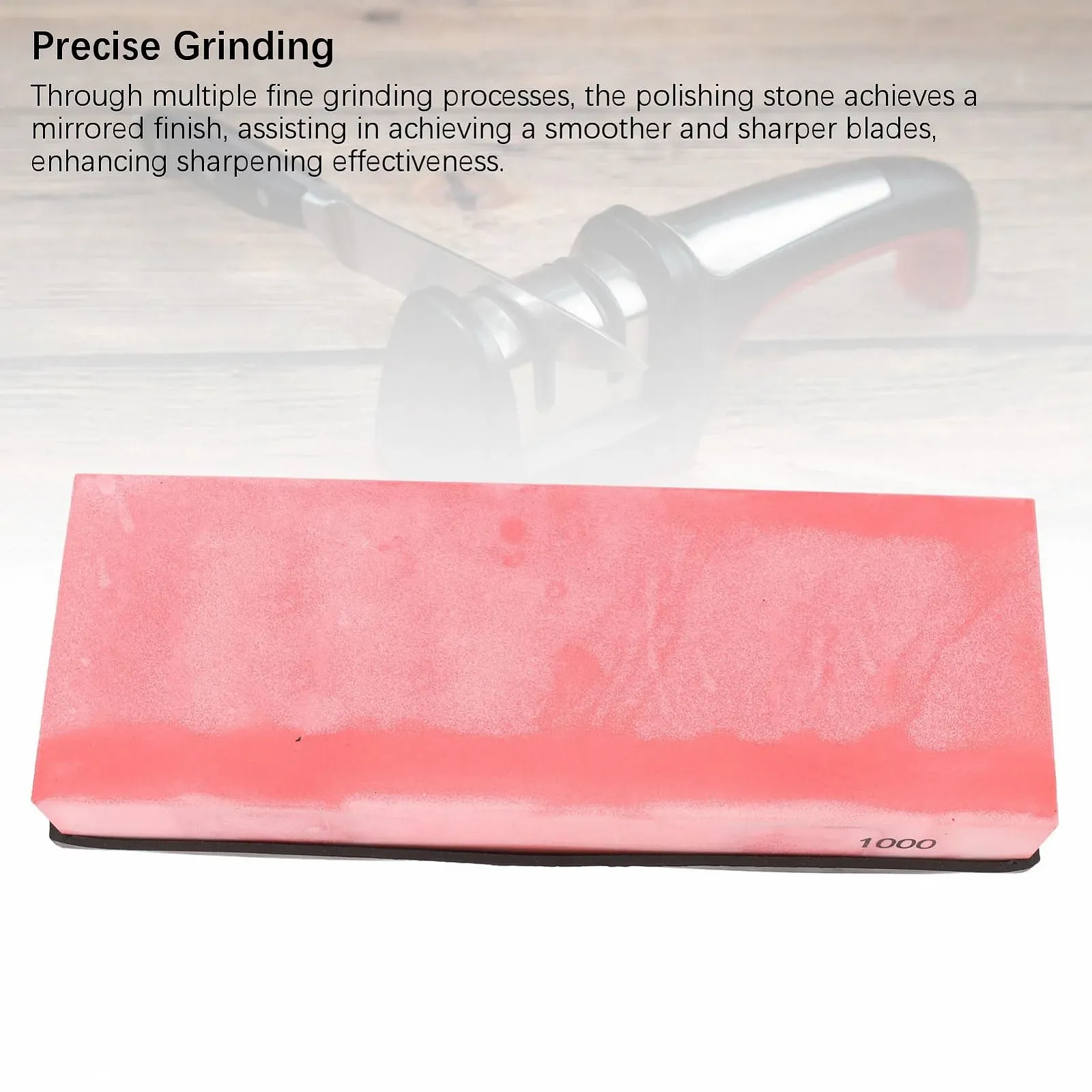 Точилка для ножів SUNGOOYUE з точильним каменем з мікропорошку оксиду алюмінію 7.87 x 2.76 x 1.18 дюйма 1000 Grit, фото №7