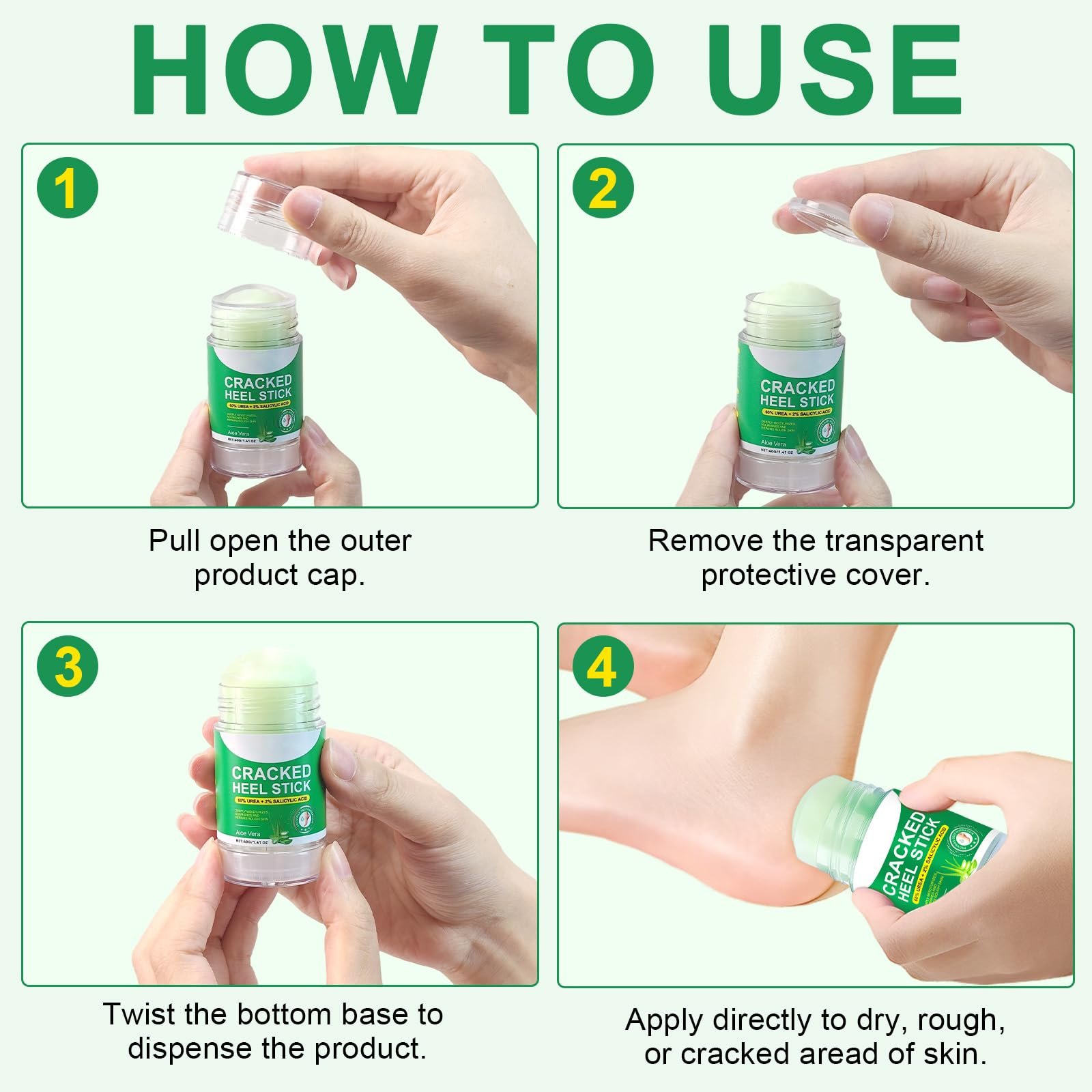 Бальзам-стік для ніг Cracked Heel Repair зволожувальний з сечовиною Smooth, фото №5