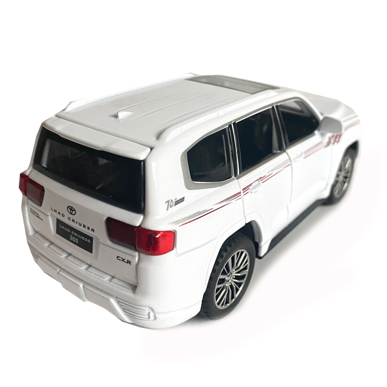 Игрушечная машинка металлическая Toyota Land Cruiser 300 тойота ленд крузер белый звук свет инерция откр, фото №4