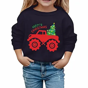 Дитячий світшот з принтом літер, круглий виріз, довгі рукава Generisch - Фото 1