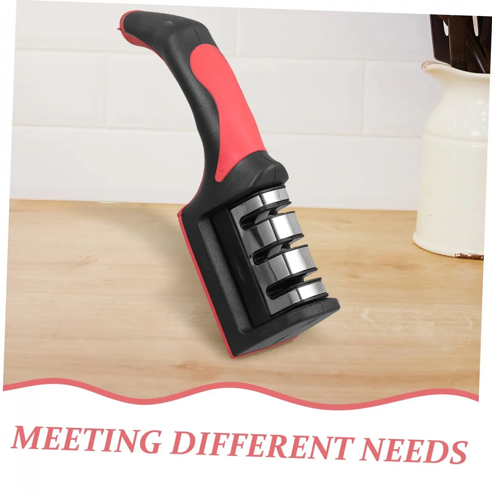 Точилка для ножей Ciieeo Ручная Механическая Нержавеющая сталь Черный, фото №3