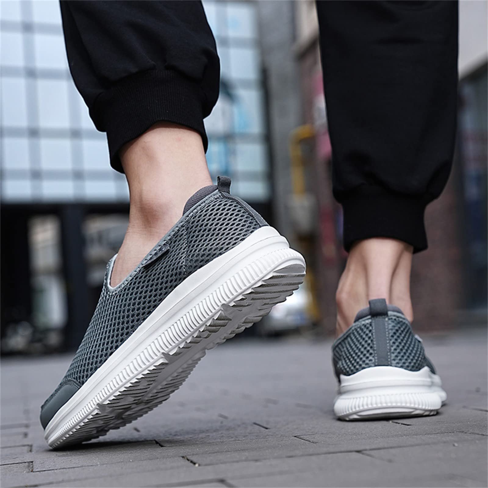 Кроссовки мужские Summer 2022 Hollow Fly Woven Легкие Дышащие Удобные Decompression Fashion Sports Running Shoes, фото №5