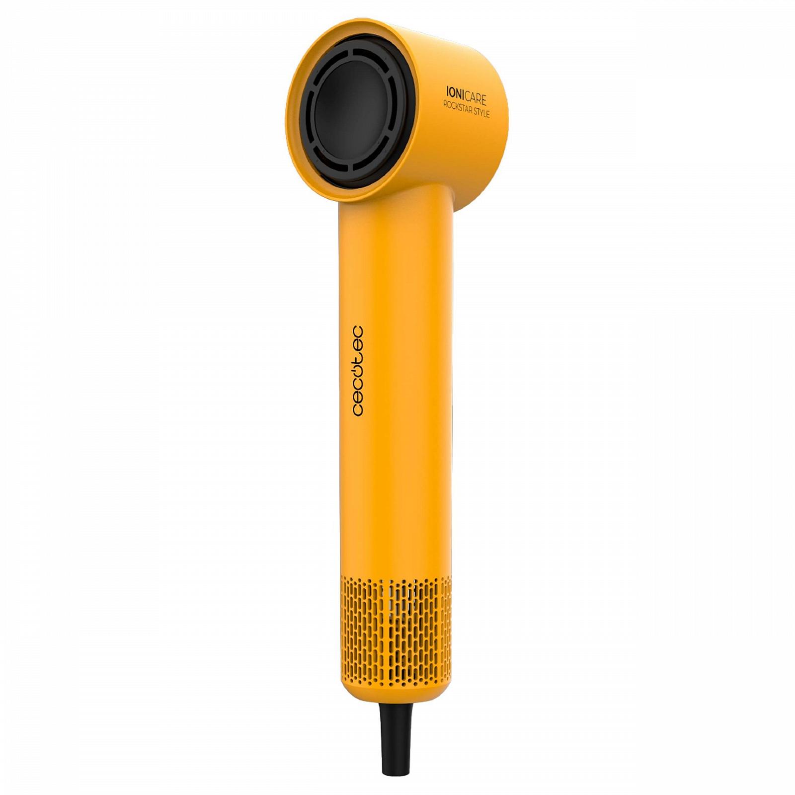 Фен Cecotec Ionicare Rockstar Style Желтый, ультракомпактный, легкий, мотор 1500 Вт, 110000 об/мин, ионный генератор, 4 температуры, 3 скорости, тихий, безщеточная технология, фото №2