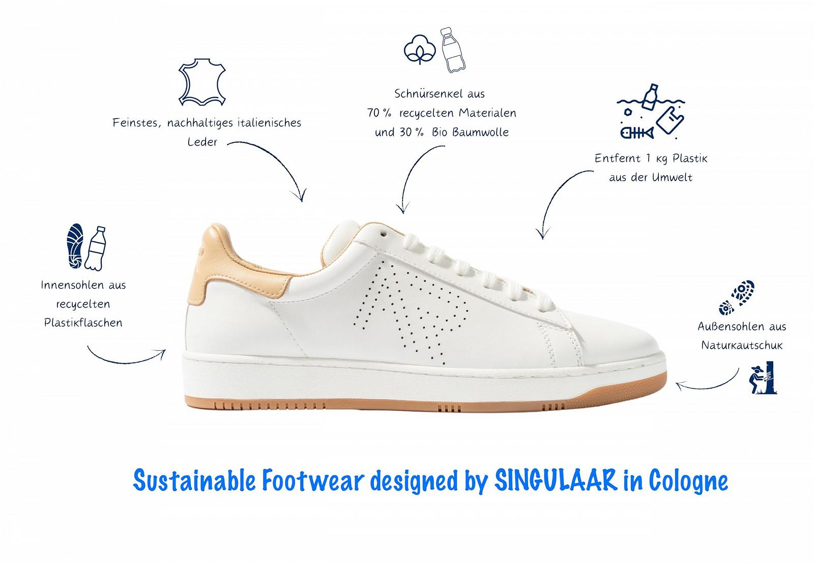 Кроссовки SINGULAAR Starwalker Nachhaltige Premium Leather Унисекс, фото №2