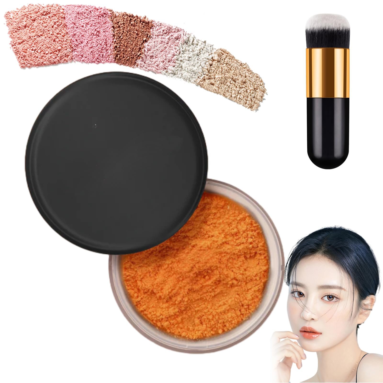 Пудра Allaura Beauty Blurring Setting водостійка для всіх типів шкіри D#, фото №1
