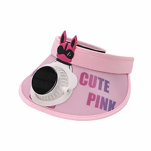 Козырек солнцезащитный детский с USB-вентилятором и перчатки для девочек - Фото 1